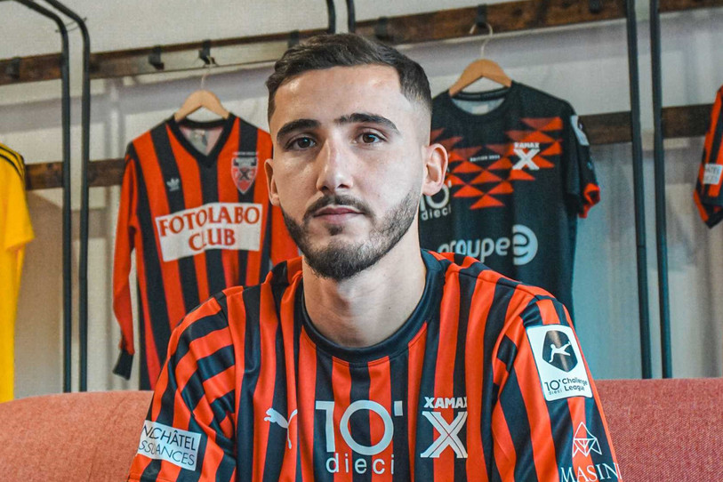 L’avant-centre Zachary Hadji sera prêté à Xamax jusqu’au terme de la saison en cours. (Photo : Neuchâtel Xamax)