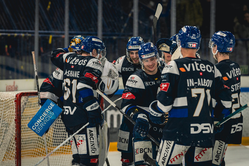 La joie du HC La Chaux-de-Fonds. (photo : Albin Tissier)