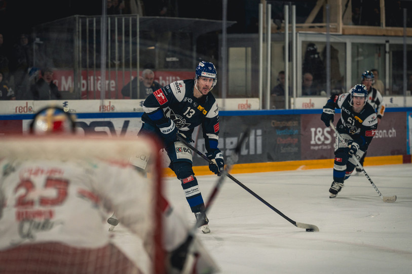 Sondre Olden du HC La Chaux-de-Fonds, auteur du second but devant 5'074 spectateurs aux Mélèzes. (Archives / photo : Albin Tissier)