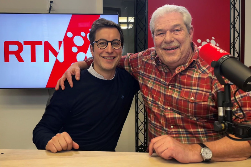 Gabriel de Weck et Fabio Payot dans l'émission « 40 ans / 40 voix ».