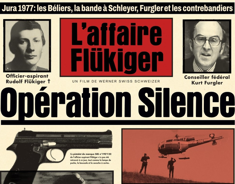 L'affiche du film sur l'affaire Flükiger.