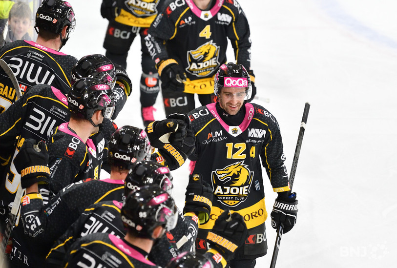 Thibault Frossard et le HC Ajoie sont de retour aux affaires ce mardi. (Photo : archives Georges Henz)
