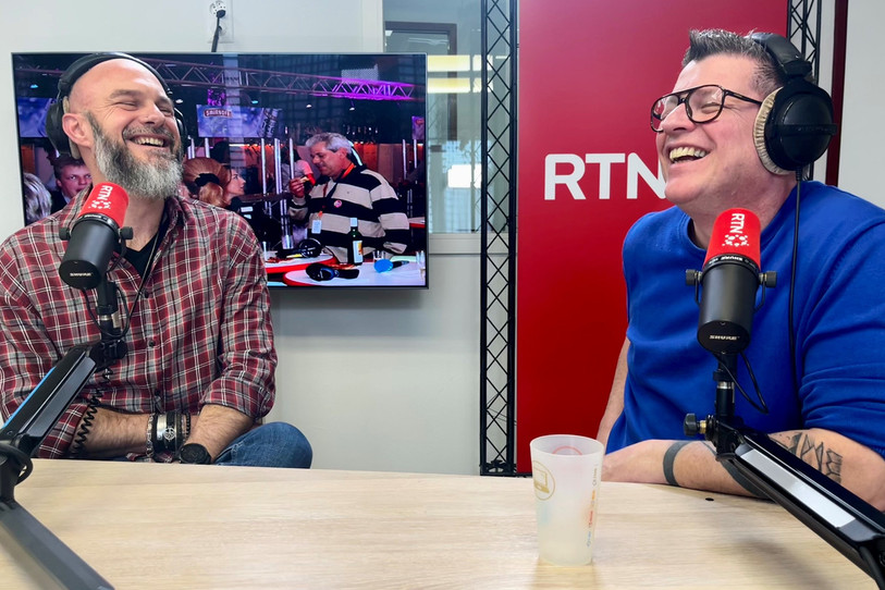 Marian Brisebard, responsable des ventes de RTN et Florian Truffer, animateur sur RTN.