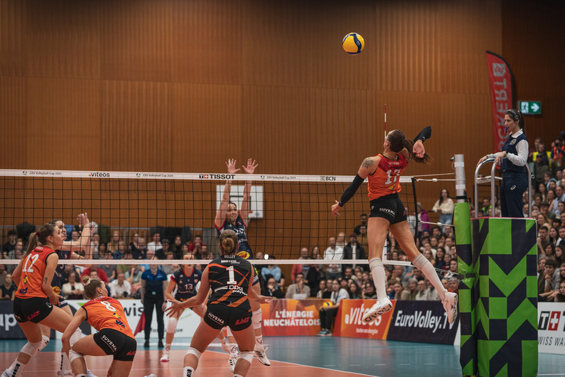 Tessa Grubbs et le NUC sont en train de s'envoler vers la finale des play-off. (photo : Albin Tissier)