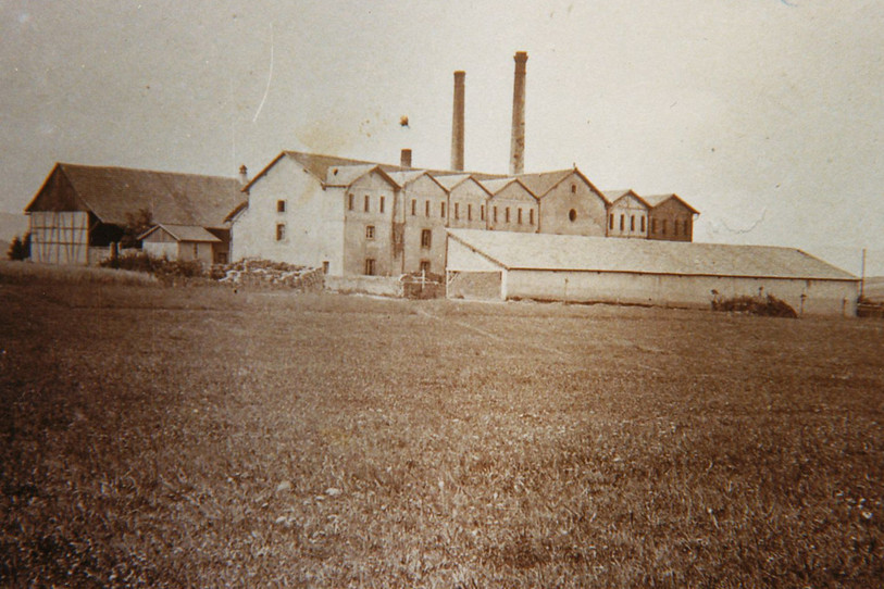 La tuilerie de Bonfol, avant 1919. (Photo : Fondation Poteries de Bonfol)