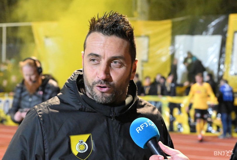 L'entraîneur des SR Delémont Anthony Sirufo avoue une grande fierté après le parcours en Coupe de Suisse de son équipe (photo : Georges Henz).