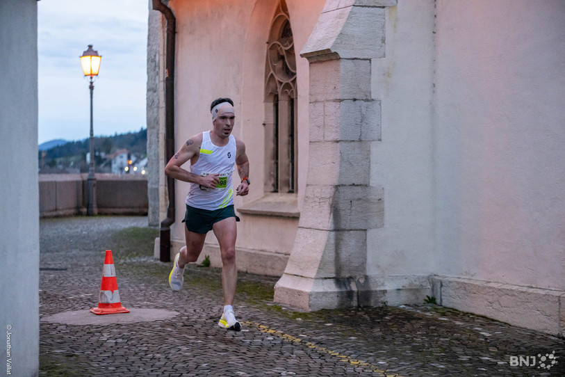 Jérémy Hunt a été à l'aise sur les pavés de Porrentruy. (Photo: Jonathan Vallat)