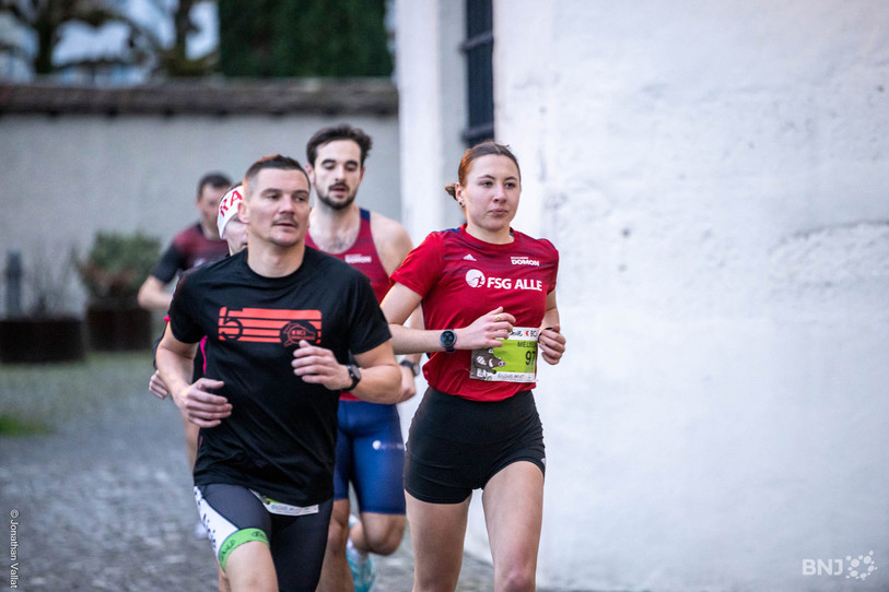 Mélissa Girardin de la FSG Alle a dominé la course féminine de la Bruntrutaine. (Photo : Jonathan Vallat)