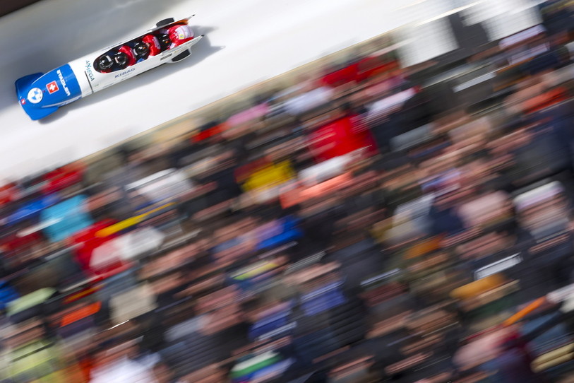 Quentin Juillard et son équipage aux Mondiaux de bobsleigh à Winterberg. (Photo: PA/CHRISTOPHER NEUNDORF)