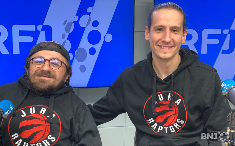 Loris Gschwind (à gauche) et Alexis Herrmann espèrent remporter le premier titre de Ligue B de l'histoire des Jura Raptors.