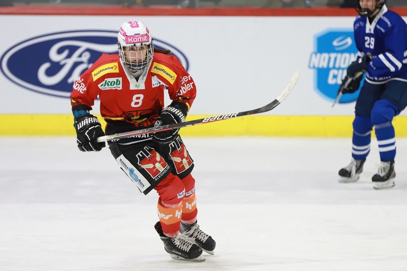 Cindy Joray sous le maillot de Berne lors de la finale de la Coupe de Suisse (photo : Mauricette Schnider).