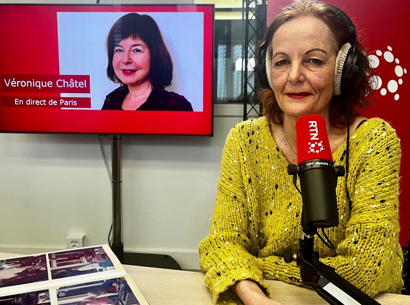 Véronique Châtel, à l’écran, et Monique Chevalley en studio.