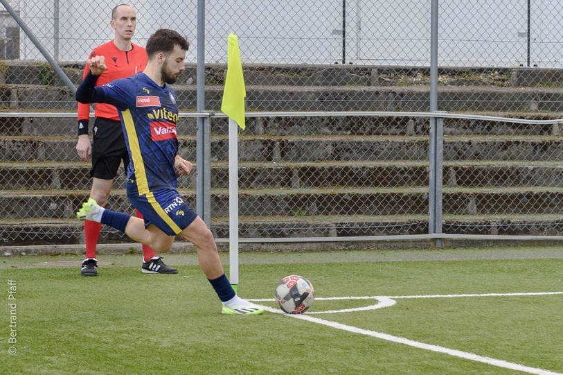 Samuel Ferreira a inscrit la seule réussite chaux-de-fonnière samedi face à Echallens. (Photo: Bertrand Pfaff)