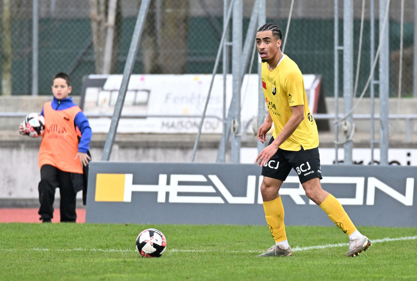 Le défenseur Maël Zogba a ouvert le score pour les SR Delémont (photo archives : Georges Henz).