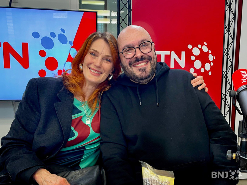 Maurizio Iulianiello, animateur sur RTN de 1997 à 2003, et Valerie-Ann Wyss, animatrice de 2001 à 2009, ont eu l'occasion de se retrouver mercredi. 