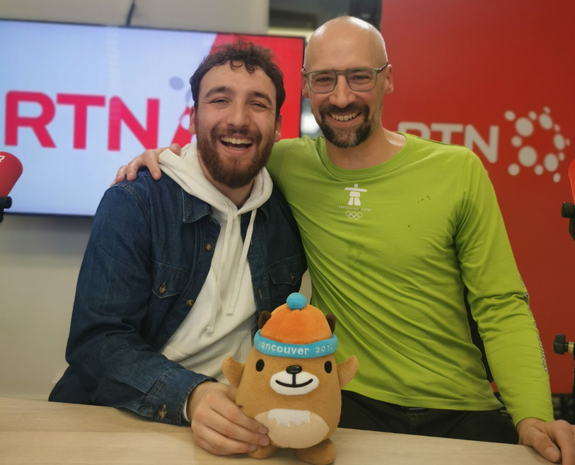 Damien Piscopiello, Vincent Costet et Mukmuk dans l'émission « 40 ans / 40 voix ».