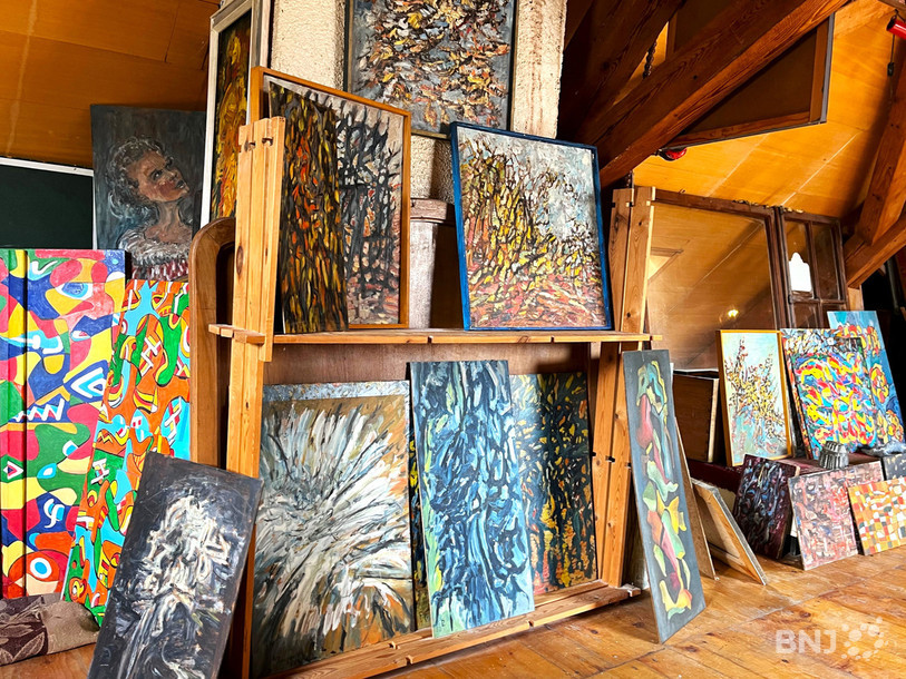 Le public a pu découvrir les milliers de tableaux peints par Pierre Lauber durant toute sa vie.