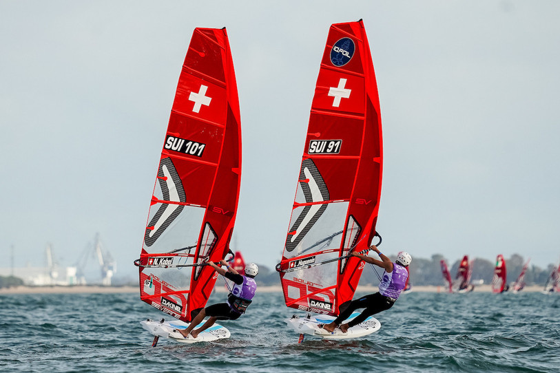 Noah Kobel et Loïc Huguenin au coude à coude. (Photo Swiss Talent Pool)