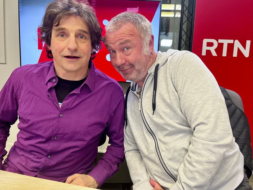 Benjamin Cuche et Jean-Luc Barbezat dans « 40 ans / 40 voix ».