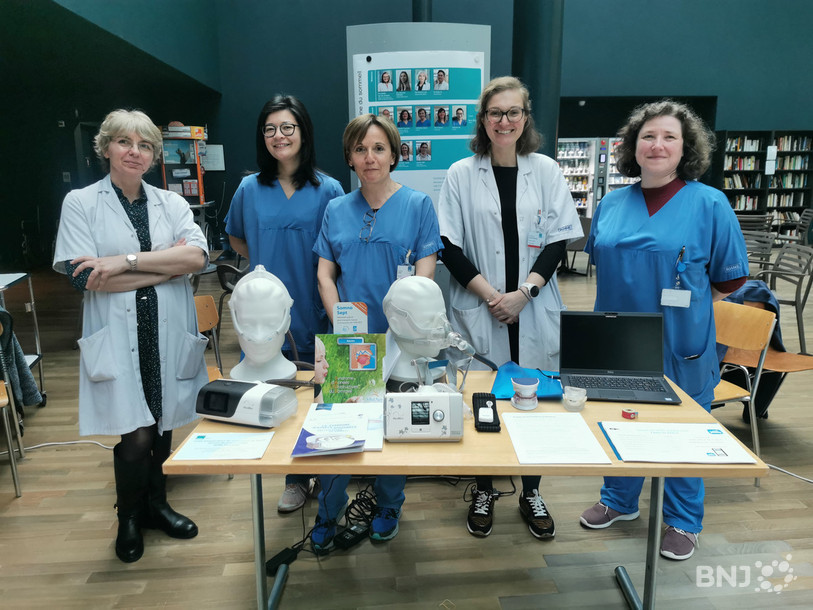 L'équipe pluridisciplinaire du centre de médecine du sommeil présentait vendredi ses activités au sein du RHNe.