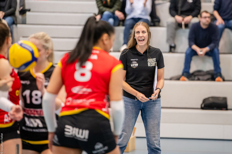 Melanie Cina dirigera le VFM pour son retour dans l'élite du volleyball suisse. (photo archives : Jonathan Vallat)