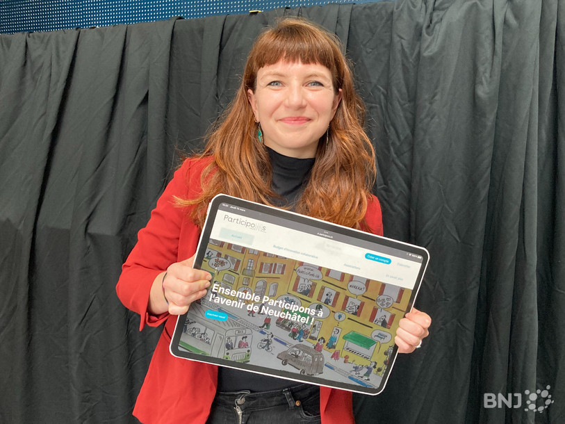 Pauline Lavanchy, cheffe de projet pour l'application citoyenne.