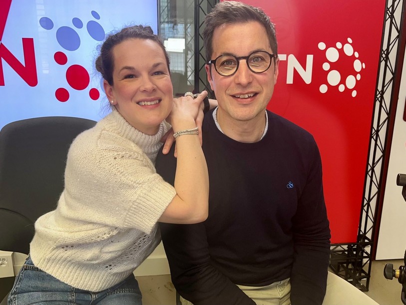 Anabelle Bourquin et Gabriel de Weck dans « 40 ans / 40 voix ».