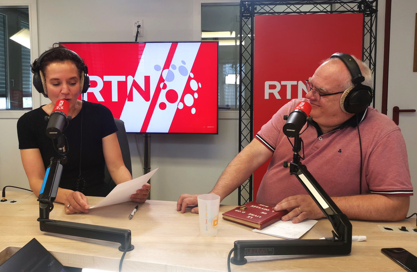 Pauline Seiterlé et Jean-Michel Probst dans la dernière émission « 40 ans / 40 voix ».