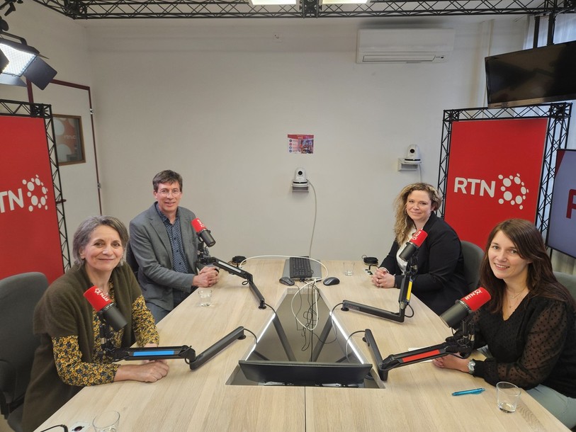 Corine Bolay Mercier (PS), Philippe Rouault (Les Verts), Céline Dupraz (POP) et Sarah Favre (PLR) ont débattu pour l'élection au Conseil communal du Locle sur RTN.