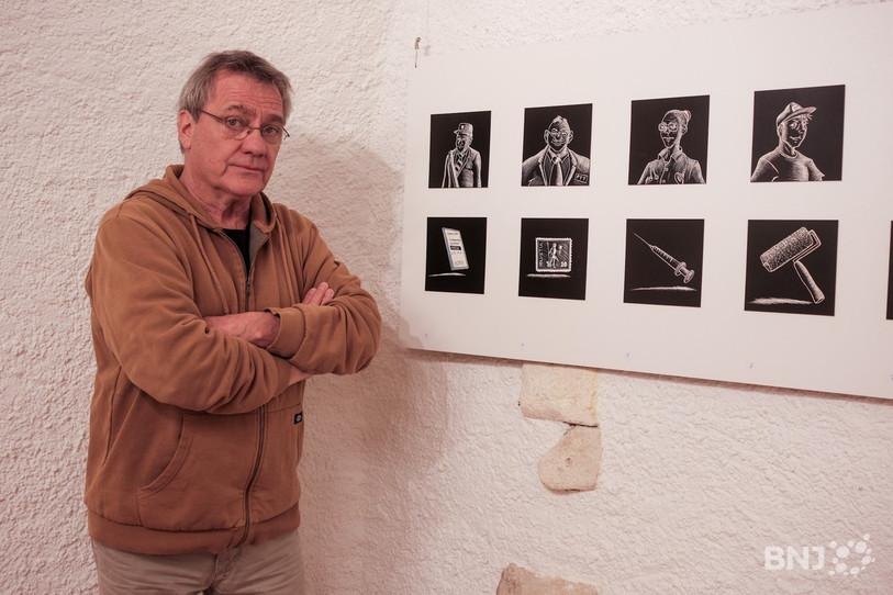 Serge Brachetto expose son travail au Caveau à St-Ursanne jusqu'au 28 avril.