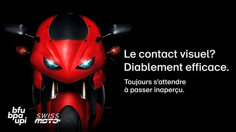 La campagne du Bureau de prévention des accidents met l'accent sur l'importance du contact visuel (photo: BPA).