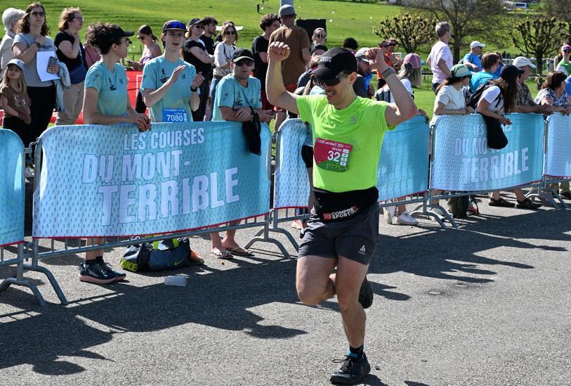 Le Belge Sevan Rozet a été le plus fort sur l'Ultra-Trail 2024 des Courses du Mont-Terrible. (Photo: Georges Henz)