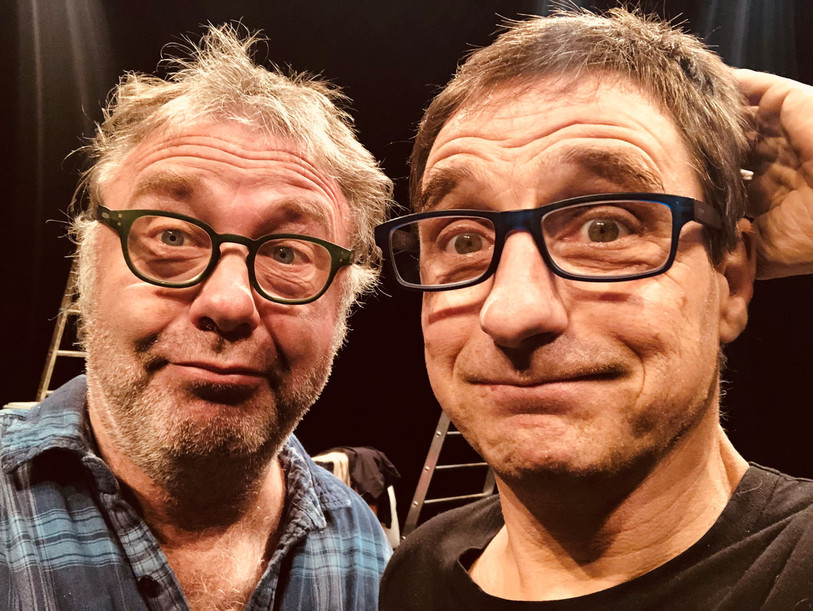 Cuche et Barbezat présentent leur spectacle ce samedi à 18h15 au Théâtre de L'Heure bleue à La Chaux-de-Fonds. (Photo: Cuche et Barbezat)