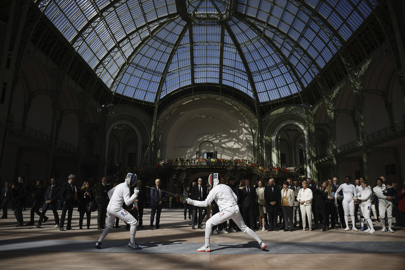 Le Grand Palais accueillera des compétitions d'escrime et de taekwondo durant les Jeux olympiques (photo : Keystone/AP/Yoan Valat).
