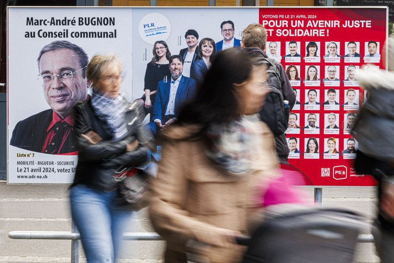 À trois jours du scrutin, le taux de participation peine à décoller dans le Canton de Neuchâtel. Selon les autorités, seuls 17,78% des habitants avaient rempli leur enveloppe mercredi. (Photo : Valentin Flauraud/Keystone)