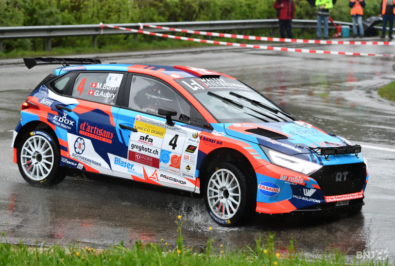 Michaël Burri a remporté la 3e manche du championnat de Suisse des rallyes. (Photo d'archives : Georges Henz).