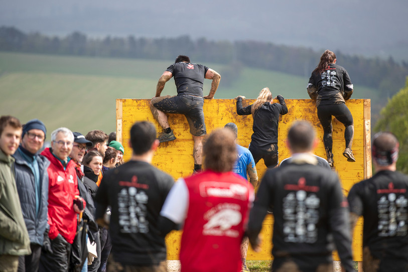 Le froid était présent à Porrentruy pour la Spartacus Race. (Photo : Spartacus Race). 