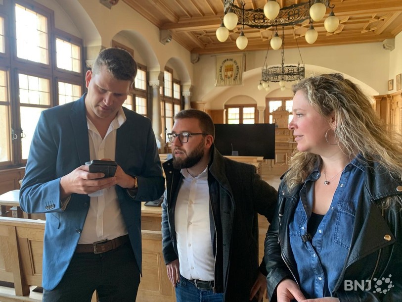 Les trois PLR élus ce dimanche au Conseil communal du Locle. De gauche à droite : Anthony von Allmen, Gaëtan Dubois et Sarah Favre. (Photo : archives)