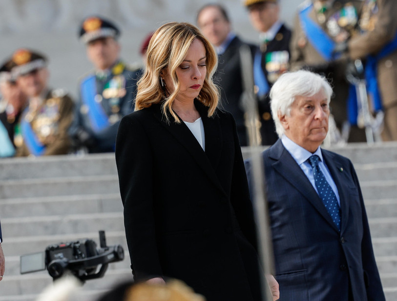 Giorgia Meloni est pointée du doigt par l'opposition. (Photo : EPA/GIUSEPPE LAMI)