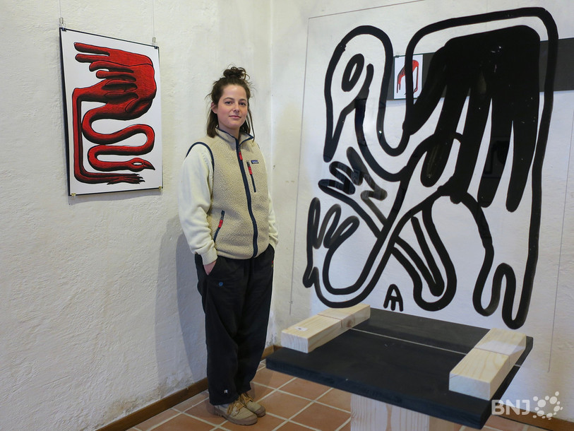 Aline Trachsel présente sa première exposition jusqu'au 12 mai à Courrendlin.
