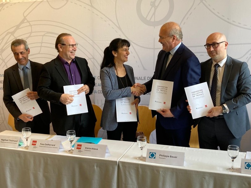 Les représentants d'Unia et de la CP ont exprimé leur « satisfaction » sur la nouvelle Convention collective de travail de la branche horlogère.