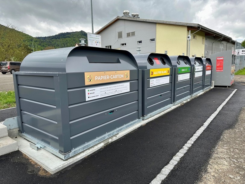 Le nouvel écopoint de Courfaivre est ouvert depuis vendredi.