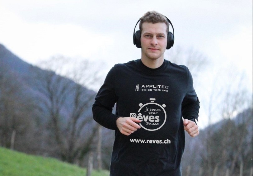 Robin Ruetsch a intitulé son projet « Courir pour un sourire ». (Photo: Robin Ruetsch)