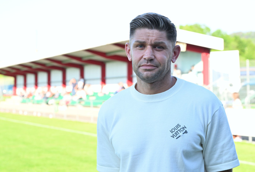 Le futur entraîneur du FC Courtételle François Marque est venu assister au match contre Soleure. (Photo: Georges Henz)
