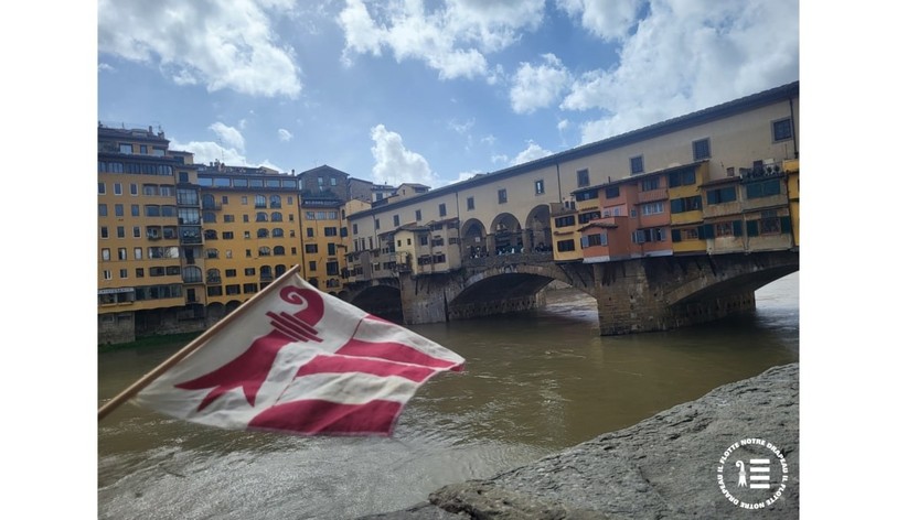 Le drapeau jurassien s'affiche partout dans le monde. (Photo : jura.ch).