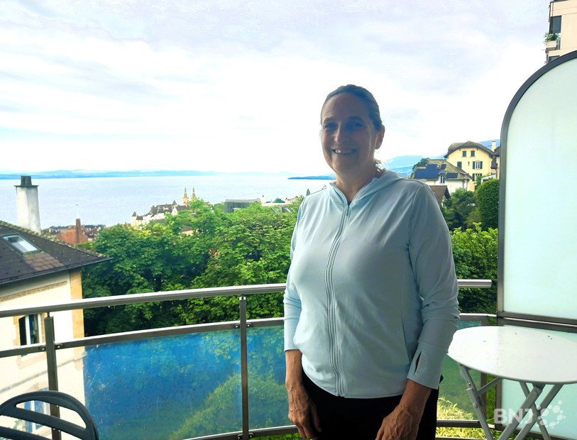 Jo Gutknecht sur son balcon