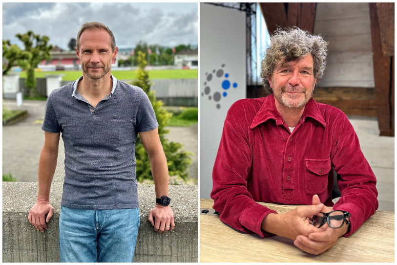 Patrick Sylvestre (ancien footballeur de la Nati) et Yves Matthey (réalisateur) nous présentaient jeudi le documentaire « L’épopée 1994, la Suisse à la Coupe du monde ».