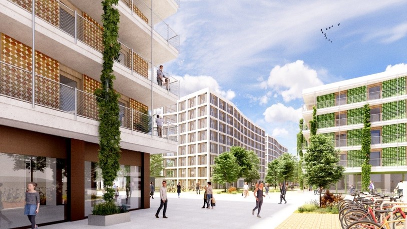 Le permis de construire pour le projet Tivoli Sud à Serrières a reçu 16 oppositions. (Photo : Implenia)