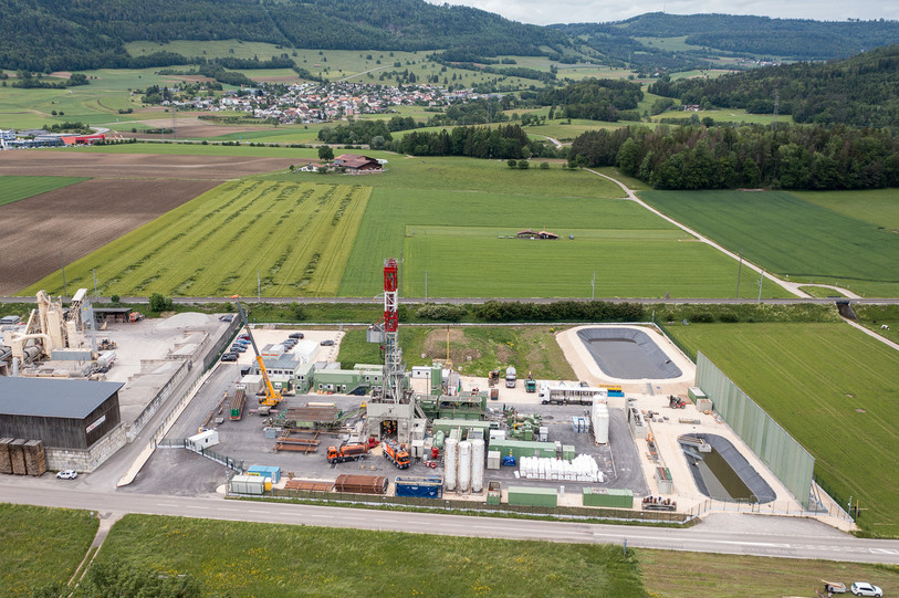La phase exploratoire du projet de géothermie profonde à Haute-Sorne connait une nouvelle étape. (Photo d'archive : Georges Henz).