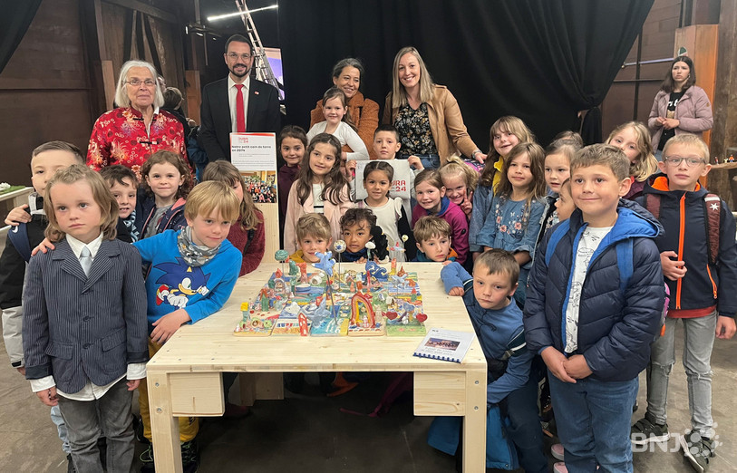 La classe 3P de l'école primaire des Bois a remporté le concours organisé en marge de l'exposition de Moutier.
